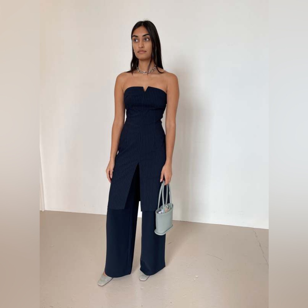 Sophie Rue Navy Wide-Leg Pants